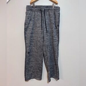 Under Armour Storm ColdGear Fleece Sweatpants Gray Men's S Loose Fit Pockets